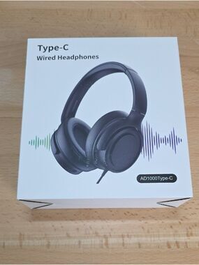 Type-C Wired Headphones - Black SKU# EA1415